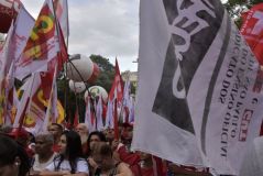 APEOESP com movimentos sociais na luta em defesa da democracia - 24/01/2018 - Praça da República