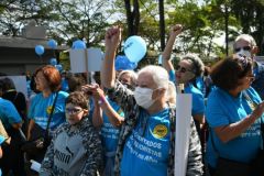 Marcha dos aposentados conta confisco salarial - 13/05/2022 - Palácio dos Bandeirantes
