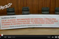 Audiência Pública sobre o ensino da história e cultura afro-brasileiras