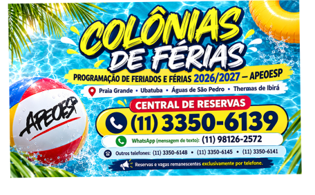 COLÔNIA DE FÉRIAS APEOESP 2026 - FAÇA SUA INSCRIÇÃO