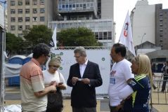 Visita dos vereadores Elizeu Gabriel e Paulo Fiorilo