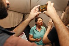 Entrevista Bebel e oficina de arte no acampamento