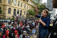 DIA ESTADUAL DE LUTA - Pela prorrogação dos contratos do categoria O - Praça da República