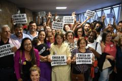 ALESP aprovou o fim do confisco de aposentados e pensionistas. São Paulo, SP.  25 de outubro de 2022.