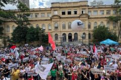Assembleia dos Professores da Categoria O - Praça da República - 09/01